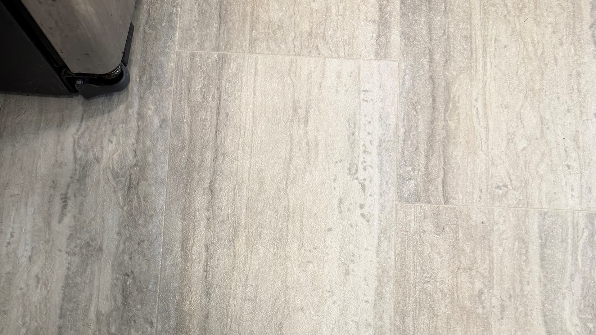 Completed localized Mannington sheet-vinyl repair in a Bristol kitchen